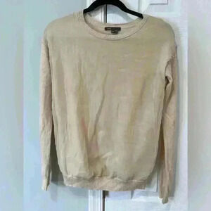 Vince Double Layer Sweater XS Women’s Cream Wool Silk Cashmere Long sleeve